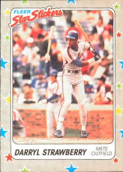 1988 Fleer Sticker Baseball Cards        106     Darryl Strawberry